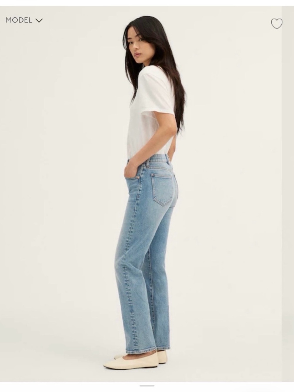 NWOT Madewell Jules Slim Straight Jean Rawbrook Wash